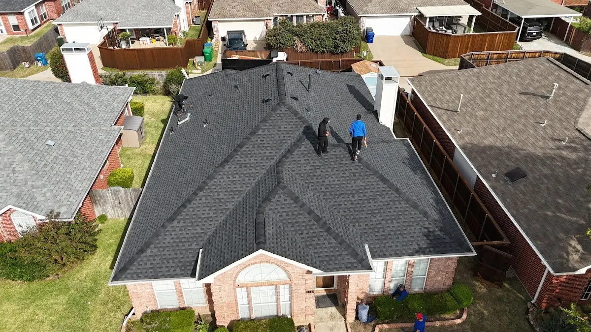 Slate & Tile Roof Repair work in progress on a North Logan property